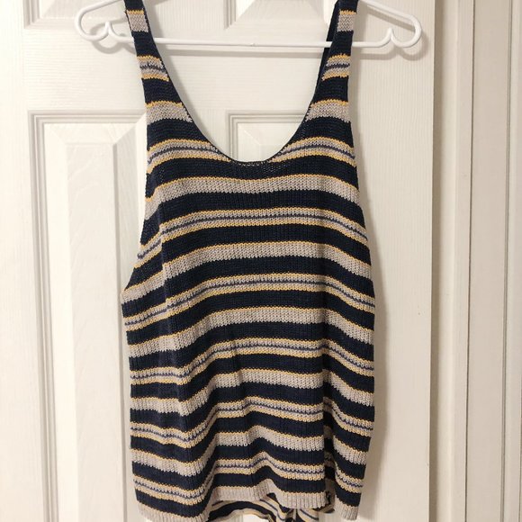 Free People Striped Knit Tank Top - Picture 2 of 3